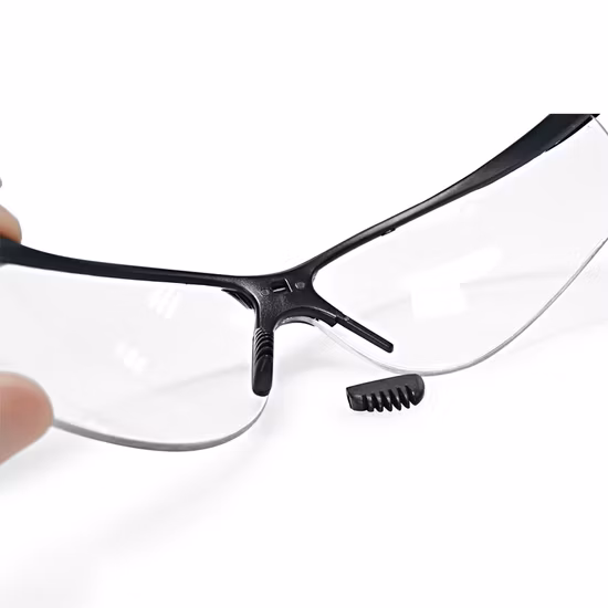 PC Material Protective Eyewear Half Rim Safety Glasses Work Goggles
