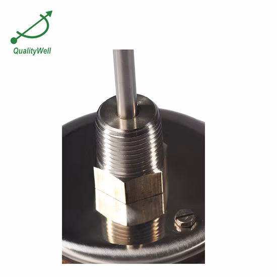 Hermetically Sealed Bezel Back Connection Mechanical Temperature Instrumentation Thermometer