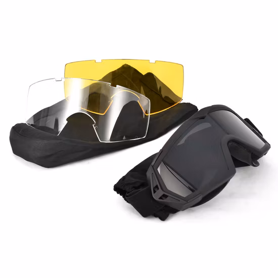 Tactical Goggles with Interchangeable Lens Anti Fog Glasses Shooting Safety Goggles
