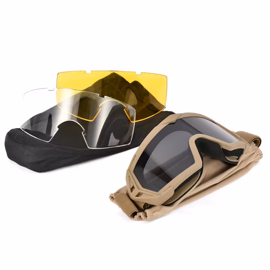 Tactical Goggles with Interchangeable Lens Anti Fog Glasses Shooting Safety Goggles