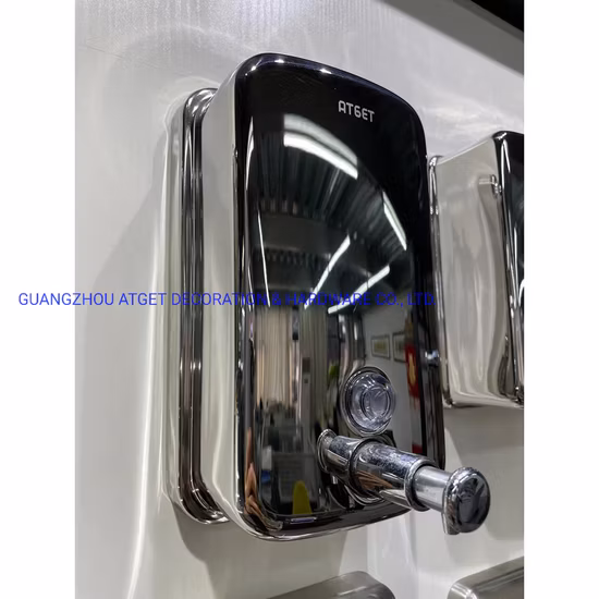 Bathroom Accessories Stainless Steel Traditional Wall-Mounted Soap Dispenser (500ml, 800ml, 1200ml)