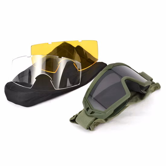 Tactical Goggles with Interchangeable Lens Anti Fog Glasses Shooting Safety Goggles